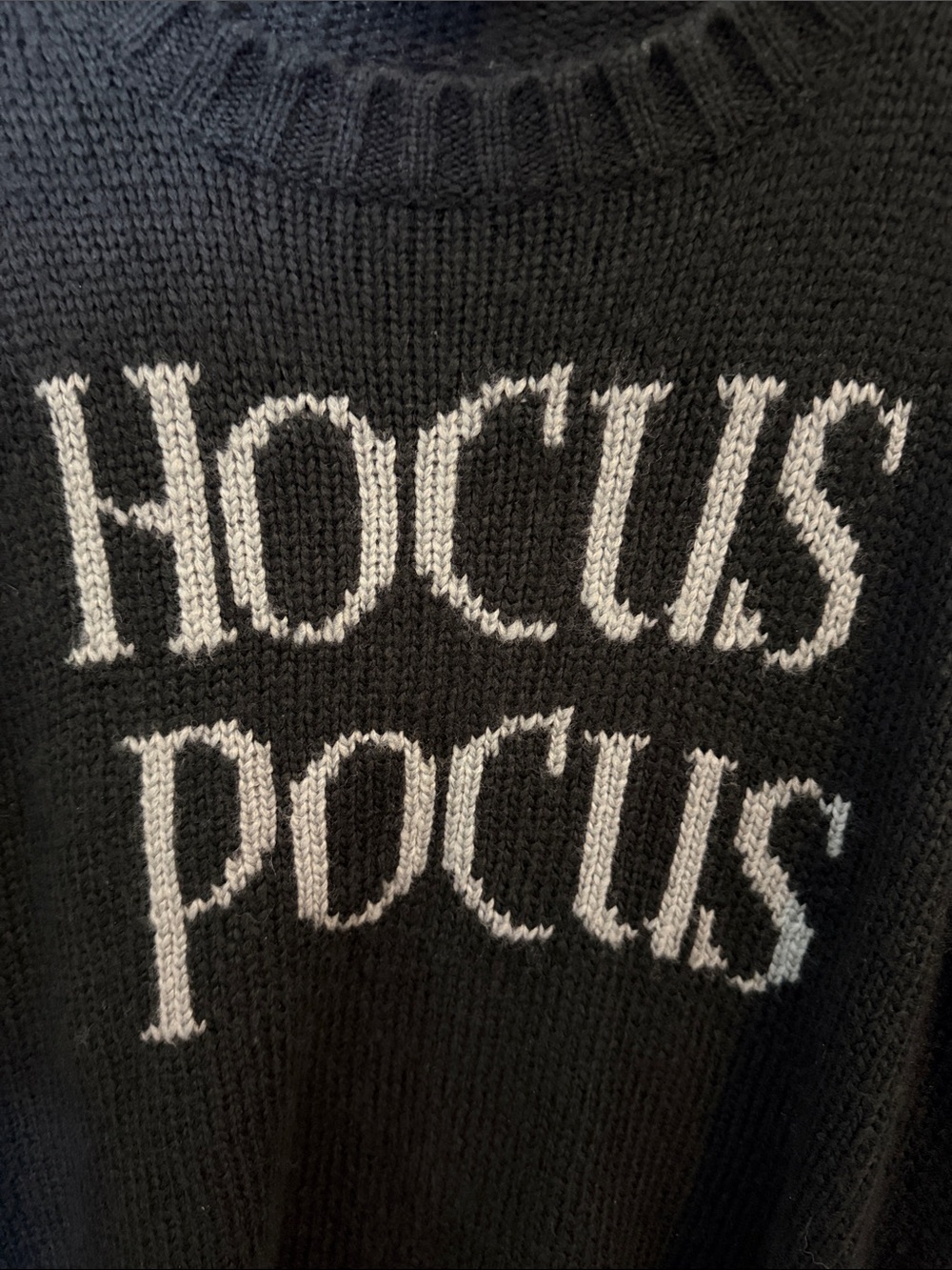 Wooden Ships Hocus Pocus Black Knit Sweater Mohair Wool M/L - Picture 3 of 5